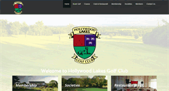 Desktop Screenshot of hollywoodlakesgolfclub.com